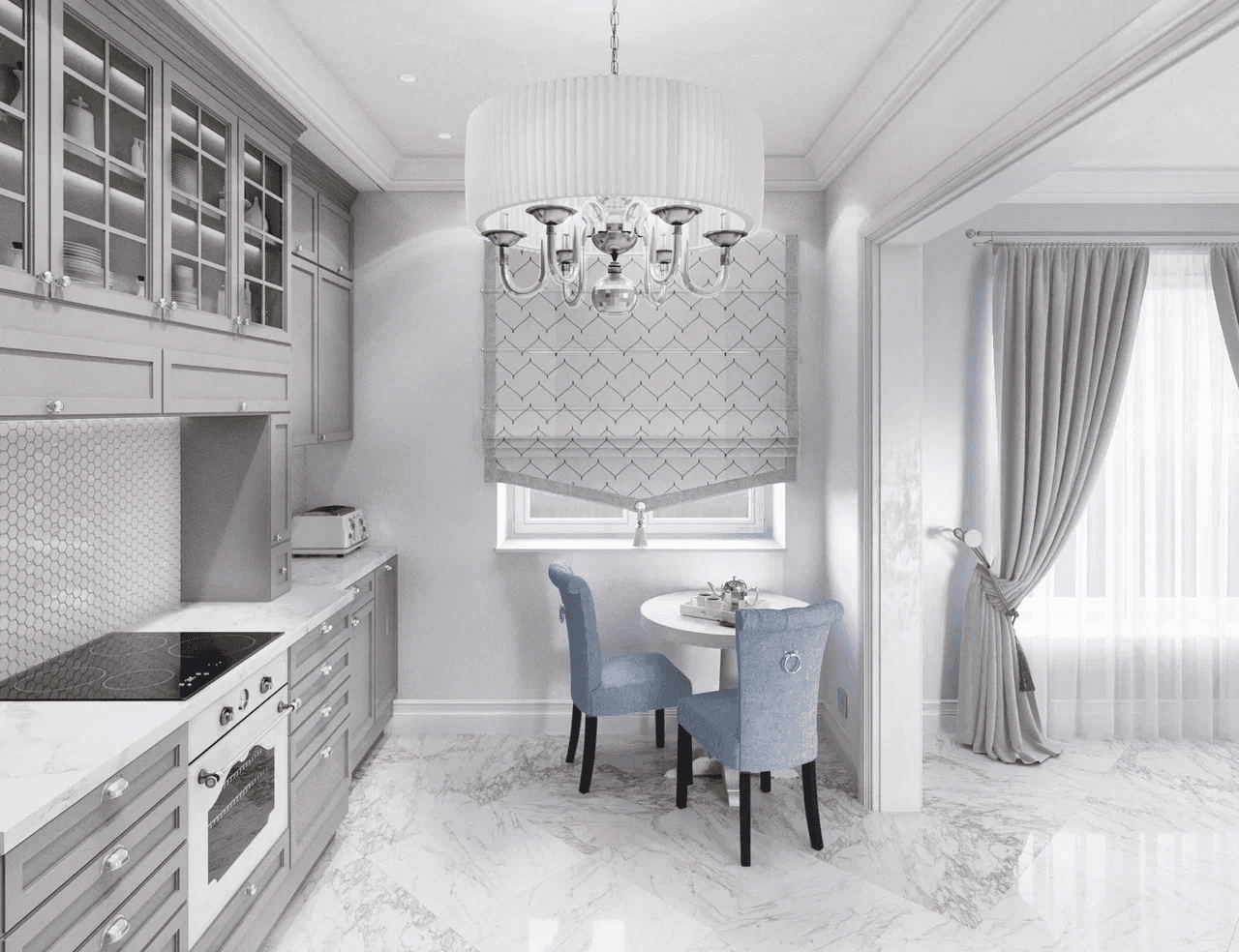 white and gray optical illusion