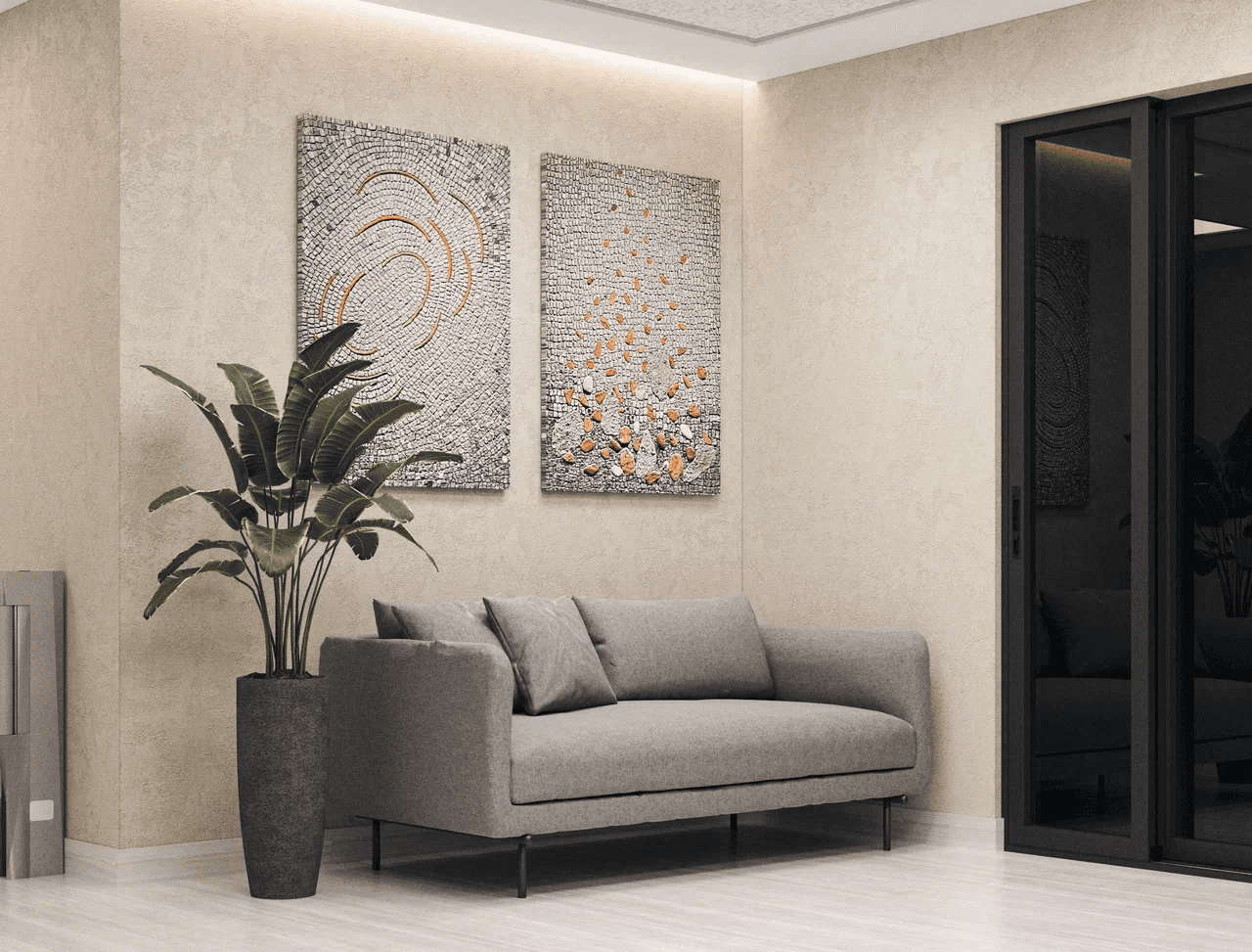 white and gray optical illusion